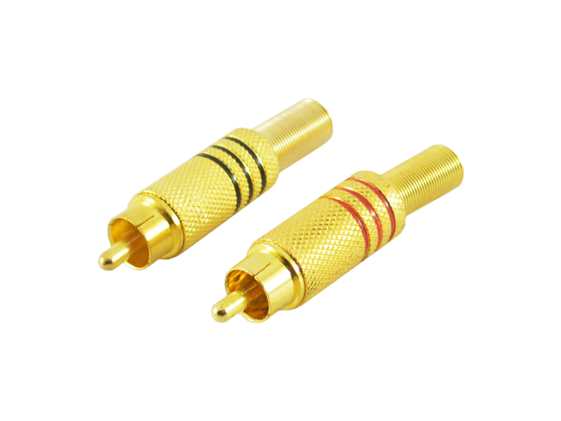 Gold RCA Male Connector - Image 1
